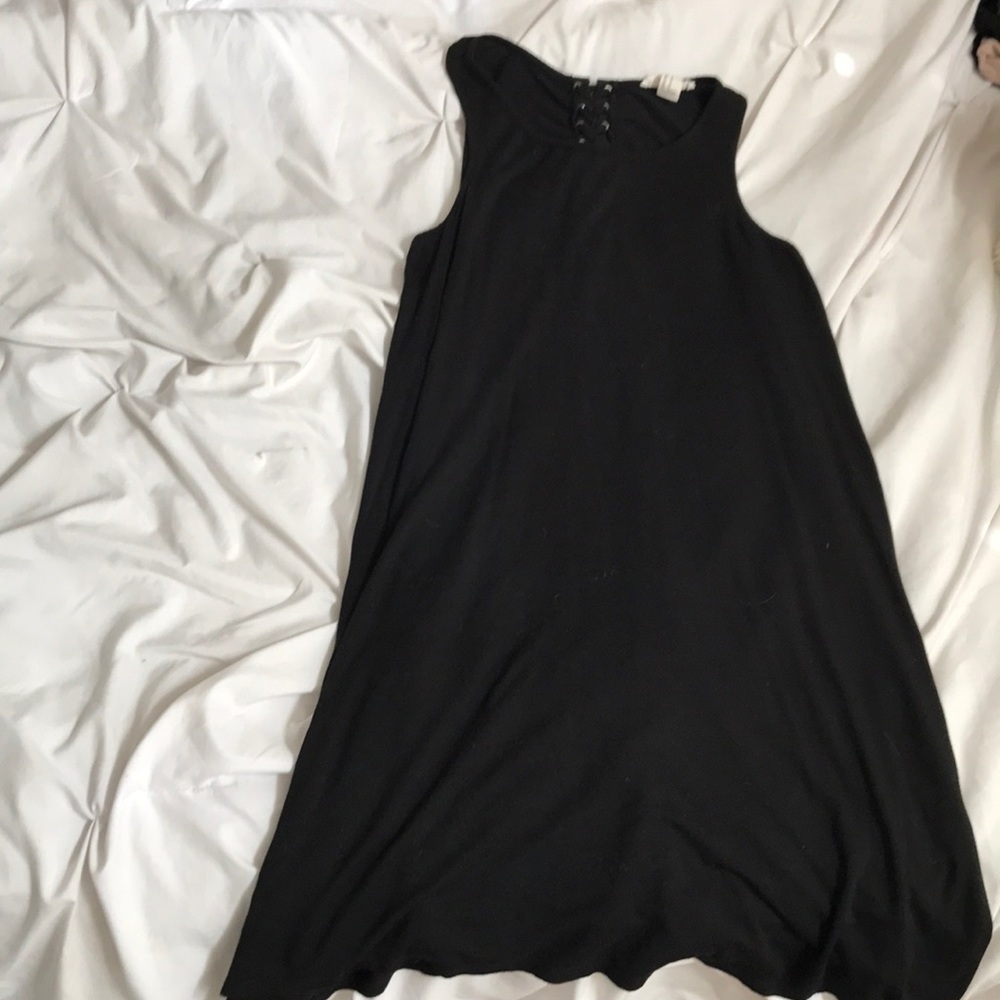 black halter dress